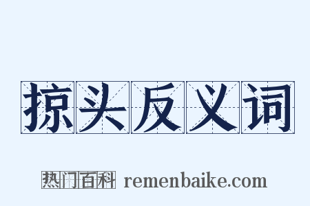 掠头反义词是什么意思的图片